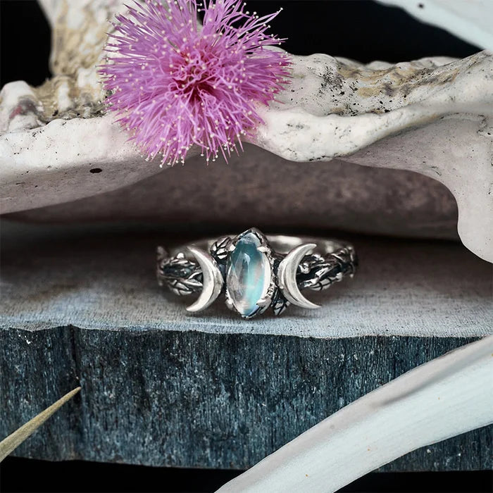 ❤️Summer Sale -40%OFF?Moonstone Ring“Soma”-SS-Moonstone Jewelry