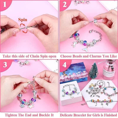 🔥2022 TOP 1 TRENDING🔥DIY Charm Crystal Bracelet Kit