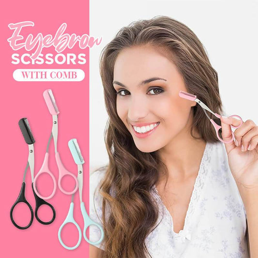 Eyebrow Scissors With Comb