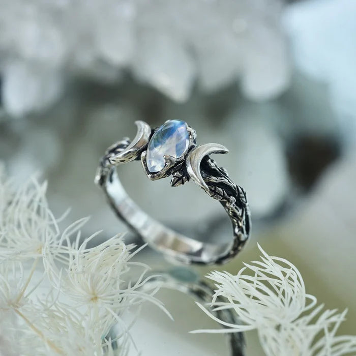 ❤️Summer Sale -40%OFF?Moonstone Ring“Soma”-SS-Moonstone Jewelry